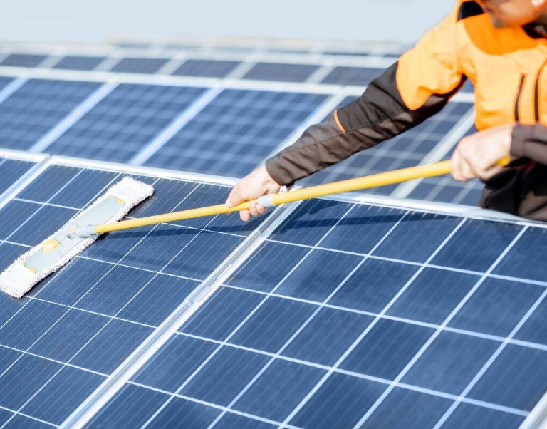 Cleaning Solar Panels on a Pitched Roof | Guide 2025