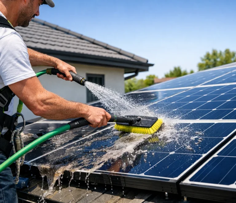 How to Clean Solar Panels (Remove Dust, Dirt, and Debris)